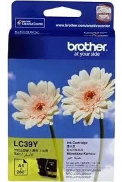 BROTHER LC39Y SARI ORJİNAL KARTUŞ MFC-J220 / DCP-J315W ürün görseli 1