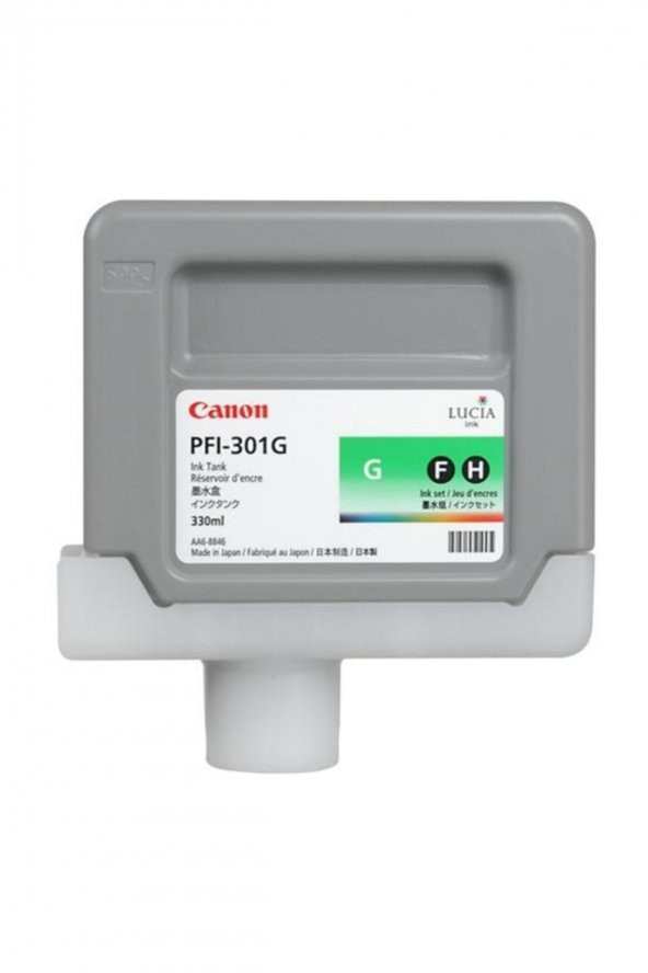 CANON PFI-301G YEŞİL ORJİNAL KARTUŞ 330 Ml. iPF8000 / iPF8100 / iPF9000