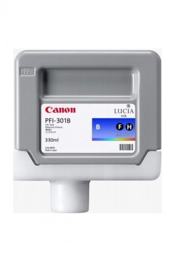 CANON PFI-301B BLUE ORJİNAL KARTUŞ 330 Ml. iPF8000 / iPF8100 / iPF9000