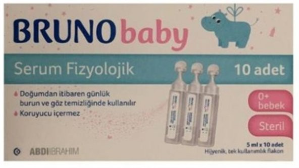 Bruno Baby Serum Fizyolojik 5 ml x 10 Adet