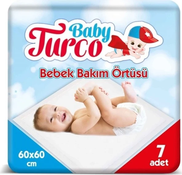 Baby Turco Bebek Bakım Örtüsü 60 x 60 cm 21 Adet
