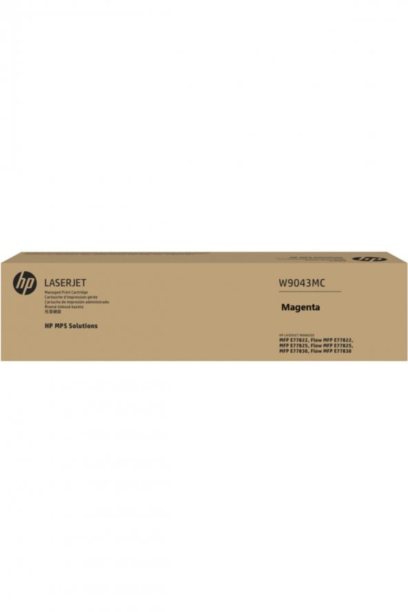 HP W9043MC Kırmızı Orjinal Toner Laserjet Managed E77822, E77825, E77830 ürün görseli