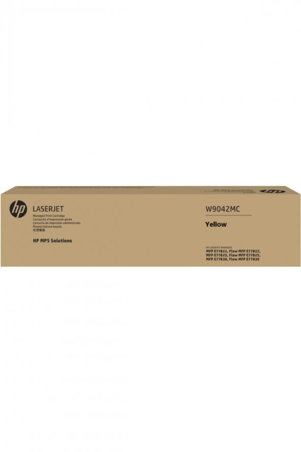 HP W9042MC Sarı Orjinal Toner Laserjet Managed E77822, E77825, E77830