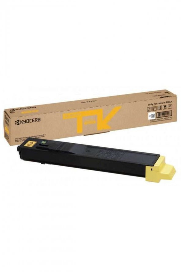 Kyocera TK-8115Y Sarı Orjinal Toner Ecosys M8100, M8124cidn, M8130cidn