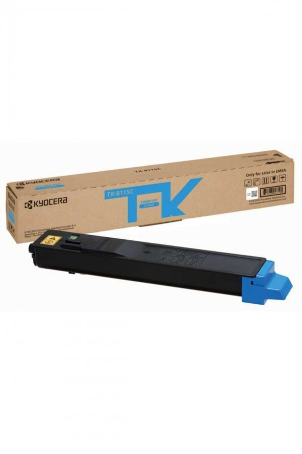 Kyocera TK-8115C Mavi Orjinal Toner Ecosys M8100, M8124cidn, M8130cidn