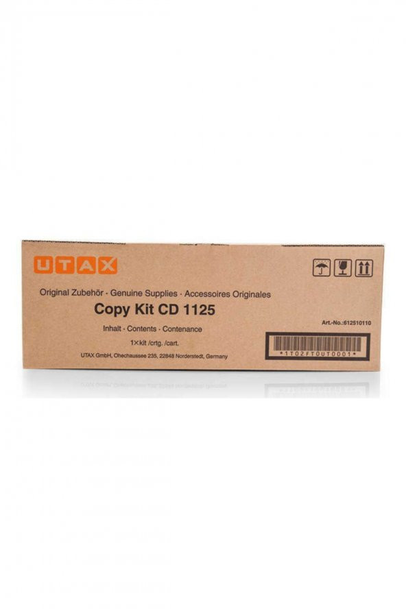 Utax CD-1125 Orjinal Fotokopi Toneri 612510110