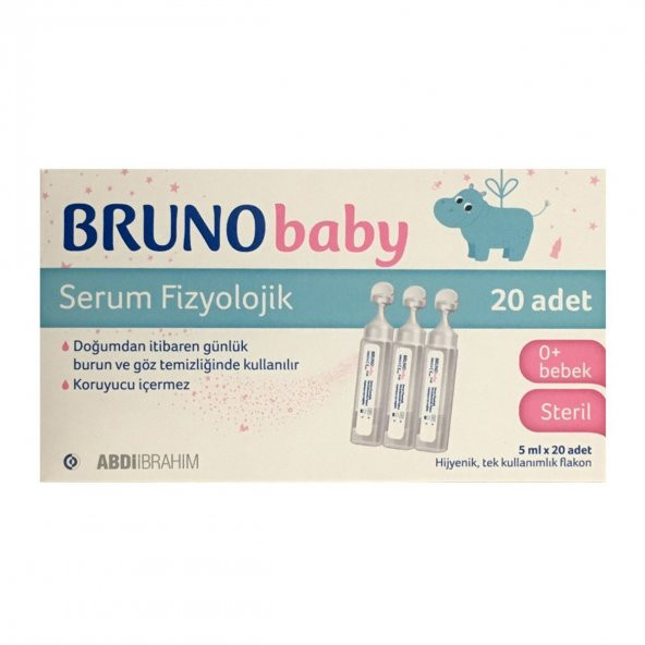 Bruno Baby Serum Fizyolojik 5 ml x 20 Adet