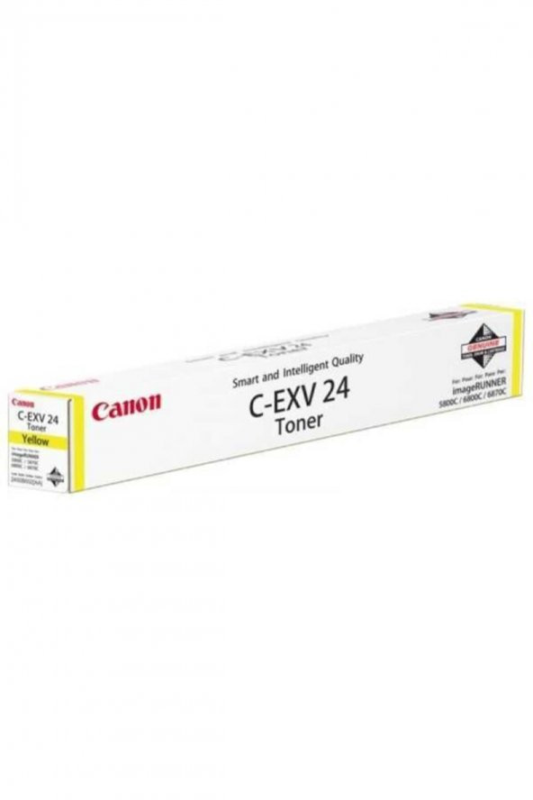 Canon C-EXV24Y Sarı Orjinal Toner IR-C5068, C5058, C5800, C5870, C6880, C5880