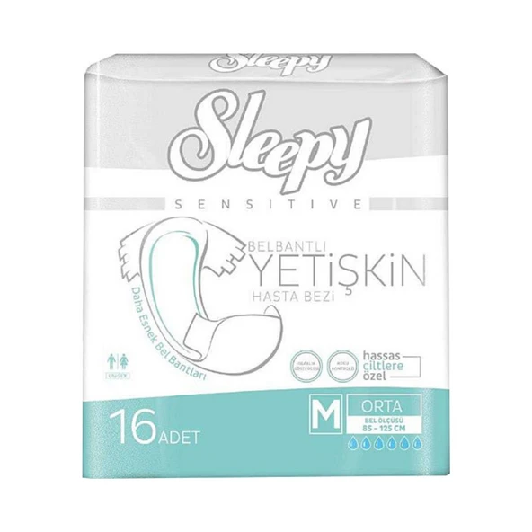 Sleepy Medium Yetişkin Bezi 16 Adet