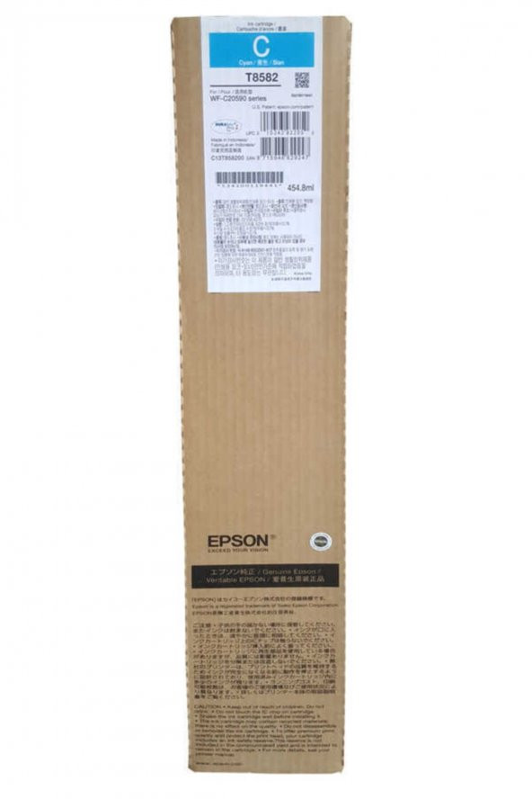 Epson T8582 (C13T858200) Mavi Orjinal Mürekkep WF-C20590 50,000 Sayfa ürün görseli 1