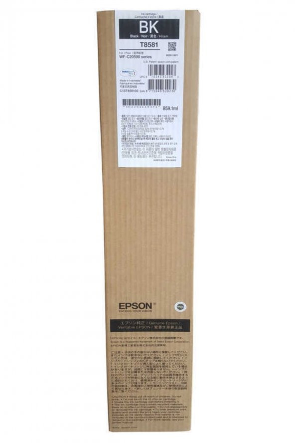 Epson T8581 (C13T858100) Siyah Orjinal Mürekkep WF-C20590 50,000 Sayfa - 1