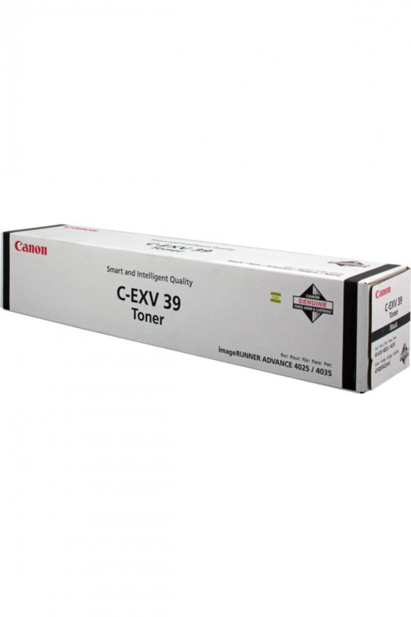 Canon C-EXV39 Orjinal Fotokopi Toneri IR4025, IR4035, IR4225, IR4235 ürün görseli