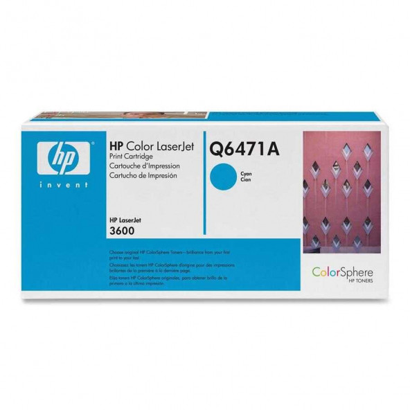 HP Q6471A (502A) Mavi Orjinal Toner - Laserjet 3600