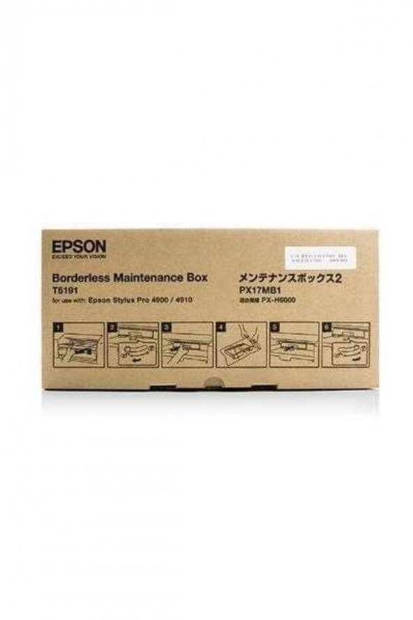 Epson T6191 Atık Mürekkep Tankı (Borderless Maintenance Tank) Pro 4900 / SC-P5000