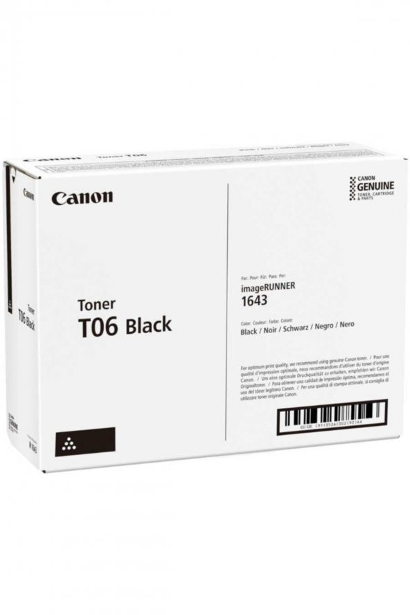T06 3526c002 Siyah Orjinal Toner - 1643 / 1643ıf