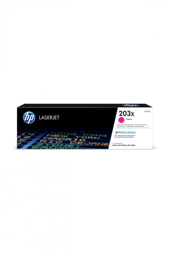 HP CF543X (203X) Kırmızı Orjinal Toner Yüksek Kapasite M254, M280, M281 ürün görseli 1