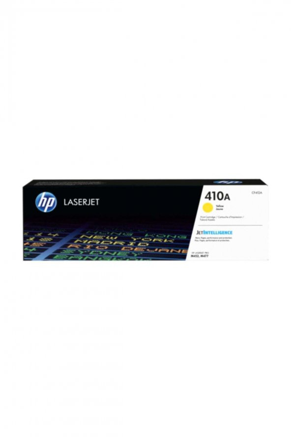 HP CF412A (410A) SARI ORJİNAL TONER Laserjet M452 / M477