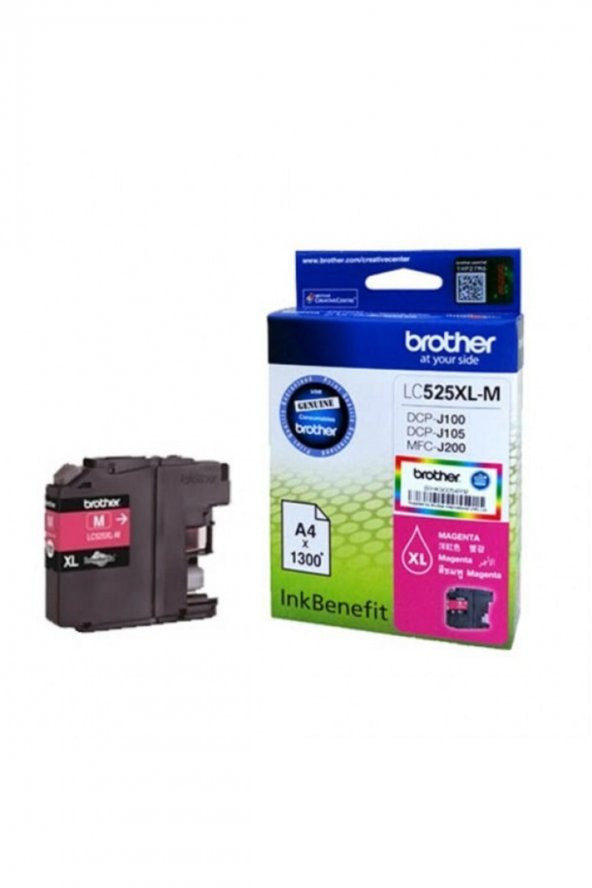 BROTHER LC535XLM KIRMIZI ORJİNAL KARTUŞ Yüksek Kapasite DCP-J105 / MFC-J200