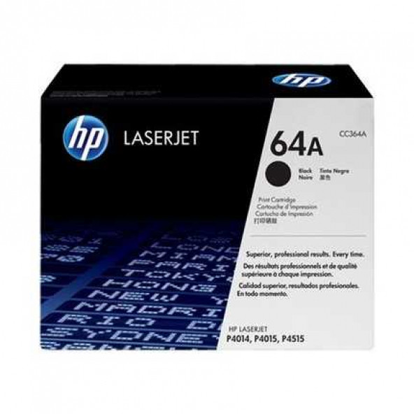HP CC364A (64A) SİYAH ORJİNAL TONER P4014, P4015, P4515