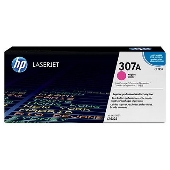 HP CE743A (307A) KIRMIZI ORJİNAL TONER - HP CP5225 ürün görseli