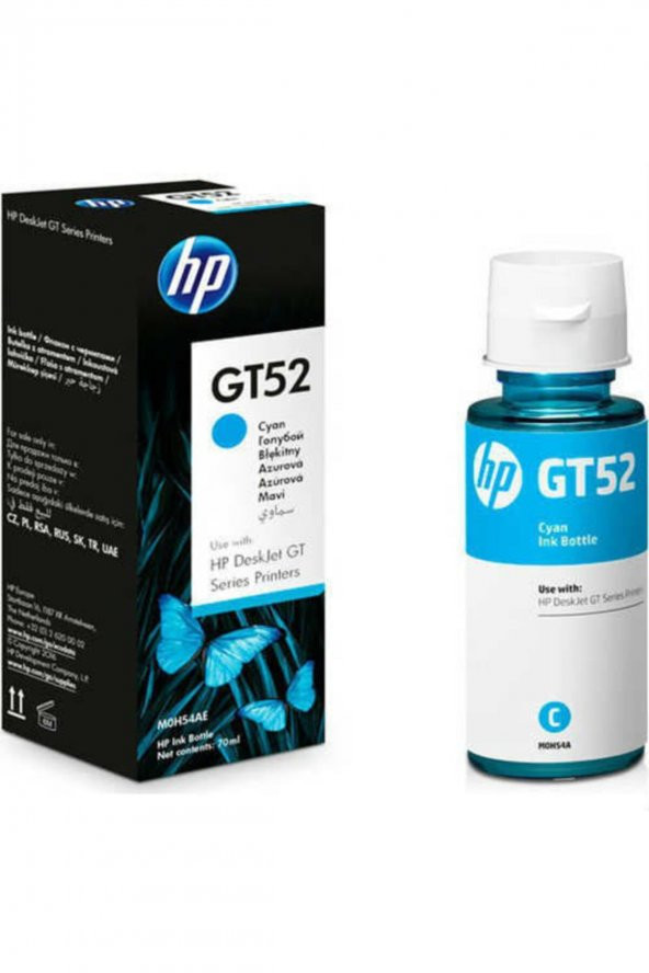 Gt52 8000 Sayfa Kapasiteli Mavi Mürekkep Kartuşu M0h54ae