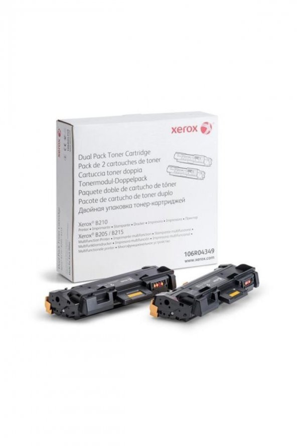106r04349 B210 B205 B215 Dual Pack Toner 6000 Sayfa