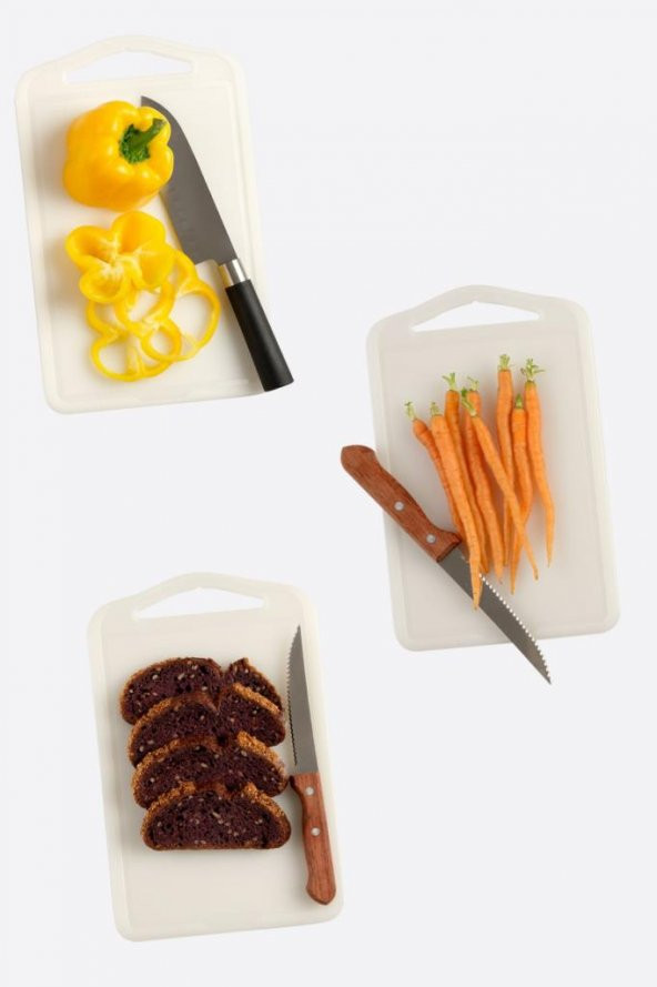 Onikiden Flosoft Kesme Tahtası, Çok Amaçlı Kesim Panosu 20x32 cm - 3
