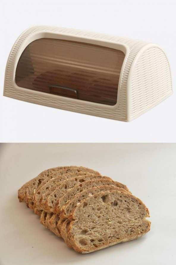 Flosoft Ekmek Kutusu, Sürgülü Ekmeklik Dolabı Beyaz - 2