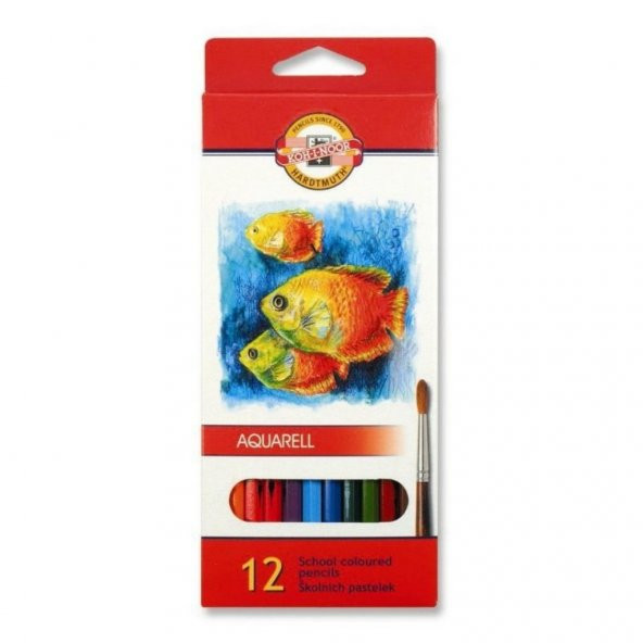 Koh-I Noor Aquarelle Sulu Boya Kalem Seti 12 Renk