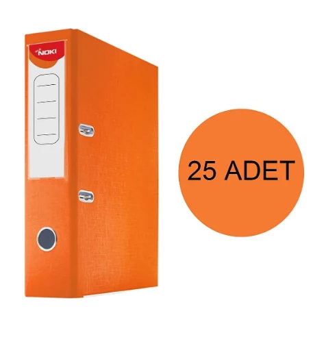 Noki Geniş Turuncu Büro Klasörü 25 Adet (1 Koli)