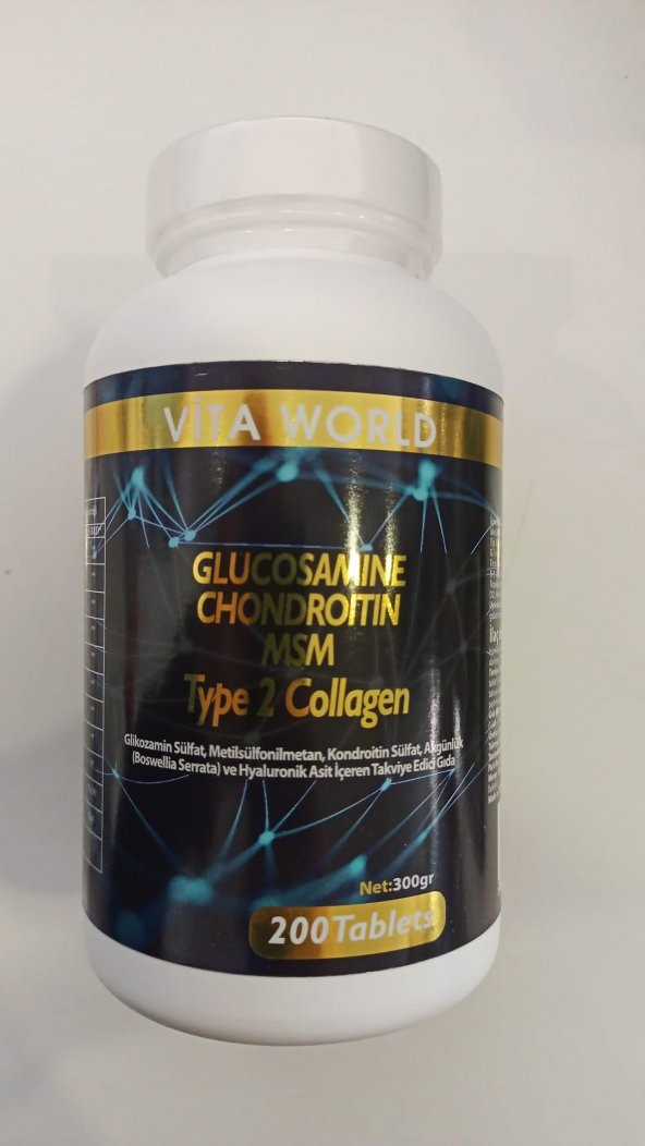 VITA WORLD GLUKOZAMİN 200 TB 8683649372039