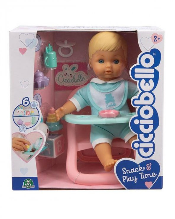 Cicciobello 24 cm Yumuş Bebek ve Oyun Seti CCBA8000