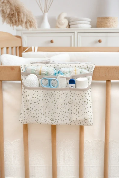 Anne Bebek Bakım Çantası Yenidoğan Alt Açma Değiştirme Düzenleyici Çantası Organizer Poyraz - Resim 4