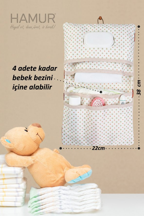 Anne Bebek Bakım Çantası Yenidoğan Alt Açma Değiştirme Düzenleyici Çantası Organizer Urcin - 8