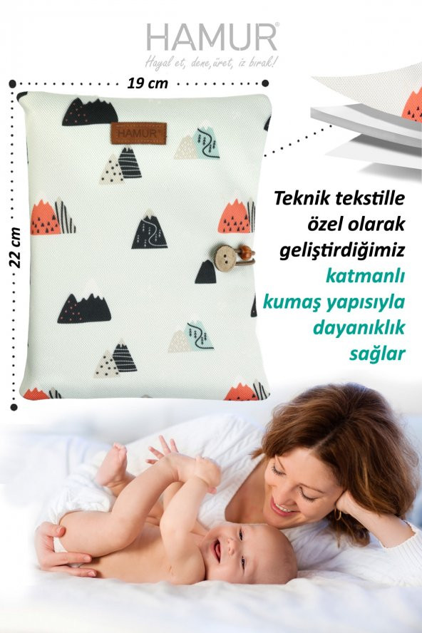 Anne Bebek Bakım Çantası Yenidoğan Alt Açma Değiştirme Düzenleyici Çantası Organizer Poyraz - 7