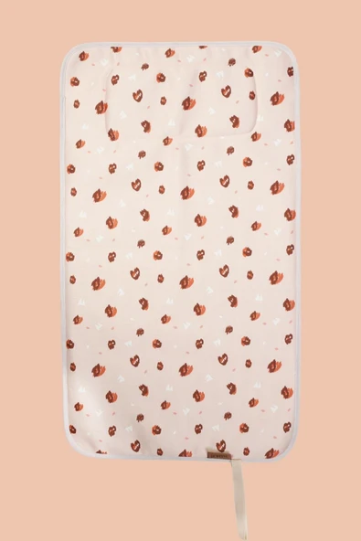 Anne Bebek Bakım Örtüsü Alez Yenidoğan Alt Açma Değiştirme Ada Organizer Pedi Minderi Çift Taraflı - Resim 7