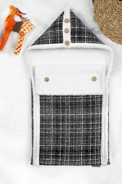 Bebek Dış Kundak Uyku Tulumu Fluffy Battaniye Bb-506 - 2