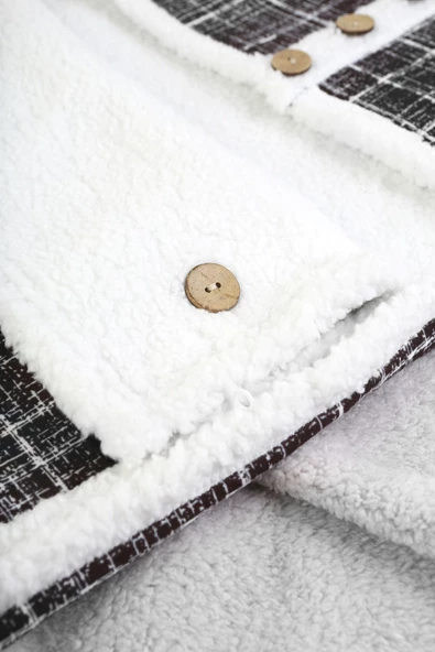 Bebek Dış Kundak Uyku Tulumu Fluffy Battaniye Bb-506