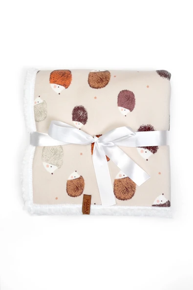 Fluffy Bebek Battaniyesi 80x100 Cm Urcin Kundak Puset Çift Taraflı Koyun Tüyü Battaniye 100x80 - 2