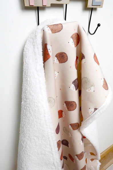 Fluffy Bebek Battaniyesi 80x100 Cm Urcin Kundak Puset Çift Taraflı Koyun Tüyü Battaniye 100x80 - 5