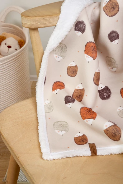 Fluffy Bebek Battaniyesi 80x100 Cm Urcin Kundak Puset Çift Taraflı Koyun Tüyü Battaniye 100x80 - 3