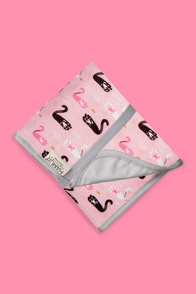 Anne Bebek Bakım Örtüsü Alez Yenidoğan Alt Açma Değiştirme Kugu Organizer Pedi Minderi Çift Taraflı - Resim 6