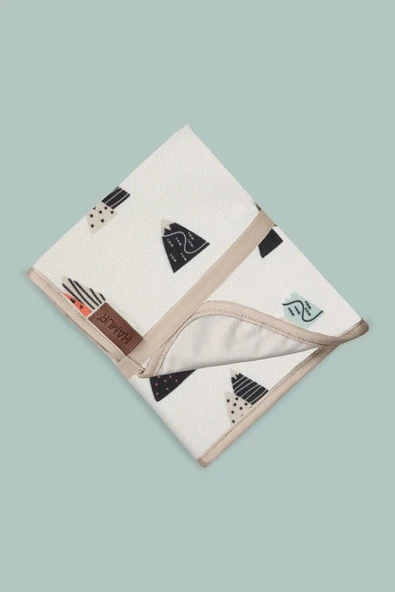 Anne Bebek Bakım Örtüsü Alez Yenidoğan Alt Açma Değiştirme Poyraz Organizer Pedi Minderi ÇiftTaraflı - Resim 6