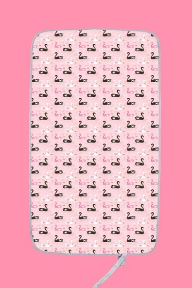 Anne Bebek Bakım Örtüsü Alez Yenidoğan Alt Açma Değiştirme Kugu Organizer Pedi Minderi Çift Taraflı - Resim 7