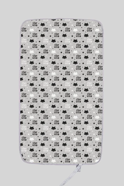 Anne Bebek Bakım Örtüsü Alez Yenidoğan Alt Açma Değiştirme Fox Organizer Pedi Minderi Çift Taraflı - Resim 7