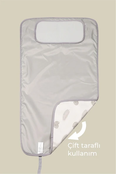 Anne Bebek Bakım Örtüsü Alez Yenidoğan Alt Açma Değiştirme Melis Organizer Pedi Minderi Çift Taraflı - 4