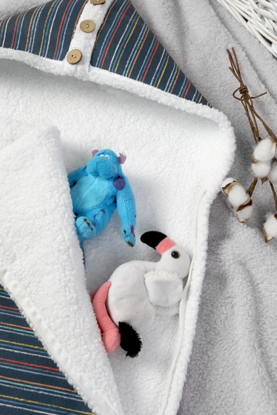 Bebek Dış Kundak Uyku Tulumu Fluffy Battaniye Bb-503 - 2