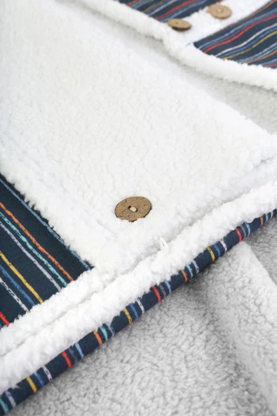 Bebek Dış Kundak Uyku Tulumu Fluffy Battaniye Bb-503 - 4