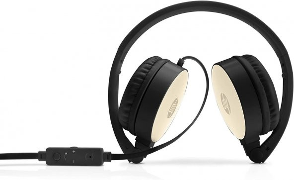HP Stereo Kulaklık H2800 (Siyah ve Altın Sarısı) - 2
