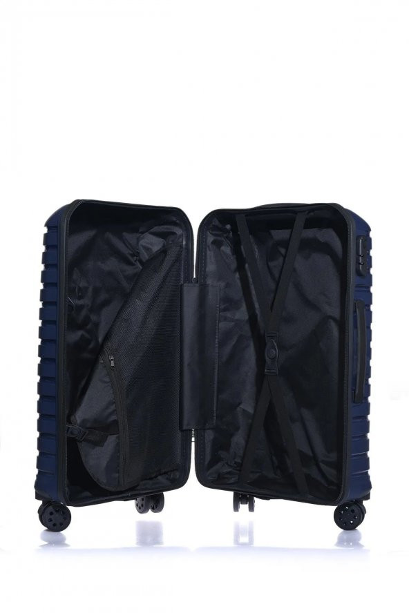 Fossil Lacivert Kırılmaz Pp Unisex Büyük Boy Valiz-1137Vb - 5